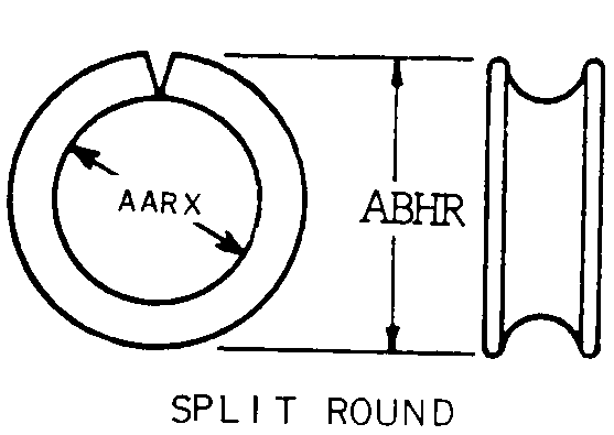 SPLIT ROUND style nsn 4030-00-174-3063