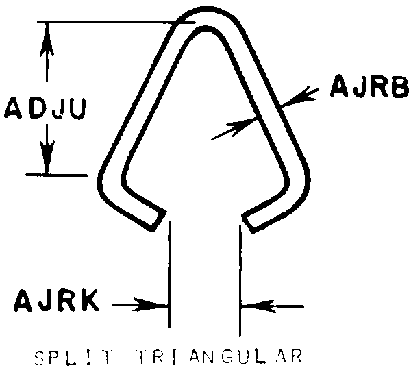 SPLIT TRIANGULAR style nsn 4010-01-052-2240