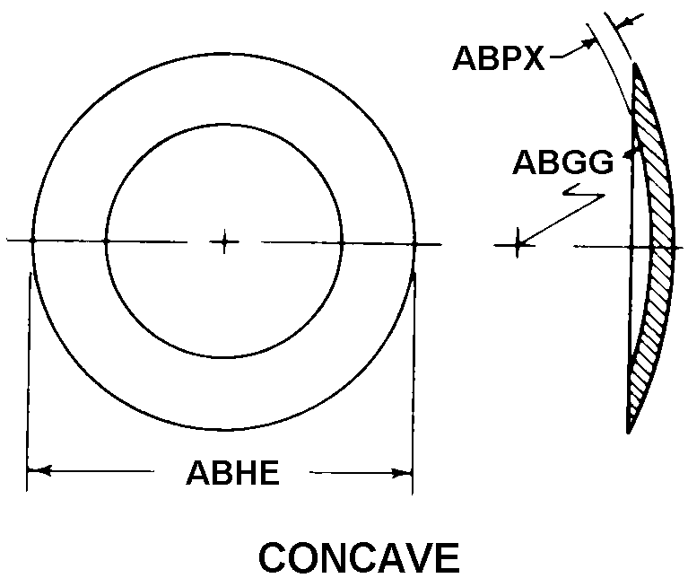 CONCAVE style nsn 5340-01-008-6617