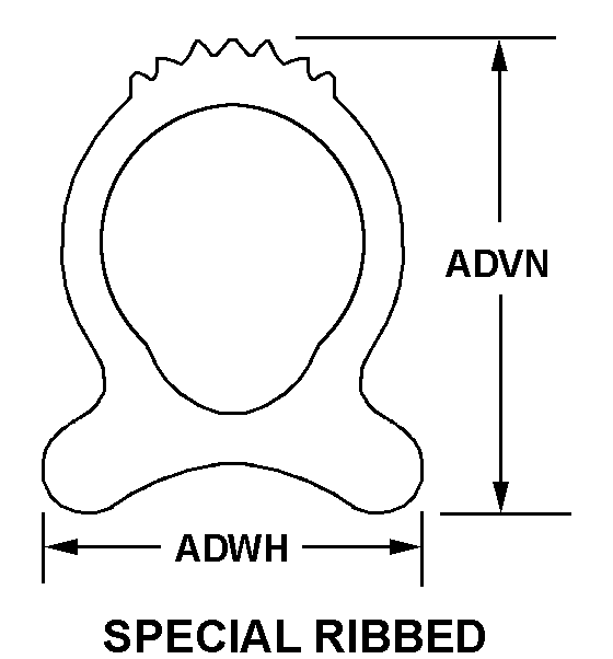 SPECIAL RIBBED style nsn 5330-01-499-2398