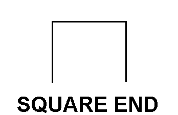 SQUARE END style nsn 5330-01-113-2925