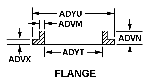FLANGE style nsn 5330-00-176-1950