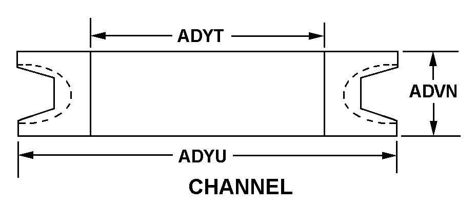 CHANNEL style nsn 5330-01-204-4736