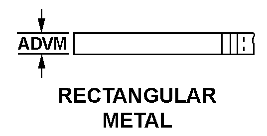 RECTANGULAR METAL style nsn 5330-00-001-1970