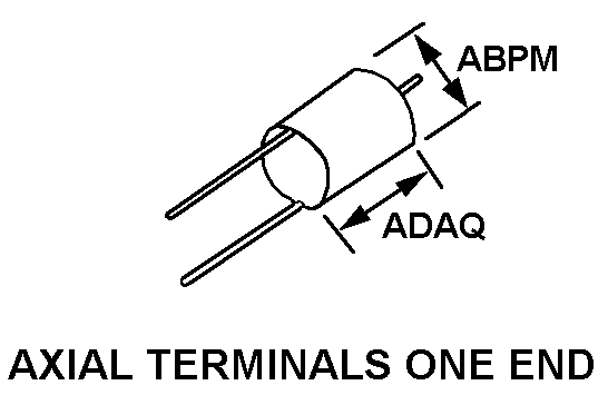AXIAL TERMINALS ONE END style nsn 5905-00-005-2674