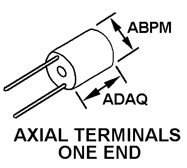 AXIAL TERMINALS ONE END style nsn 5905-00-005-2662