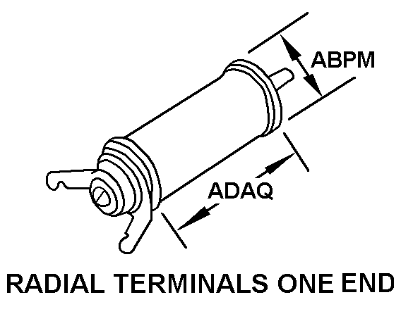 RADIAL TERMINALS ONE END style nsn 5905-00-112-6771