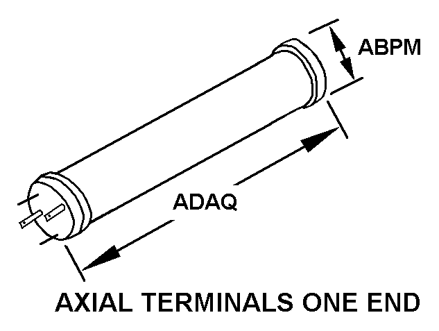 AXIAL TERMINALS ONE END style nsn 5905-00-553-8173
