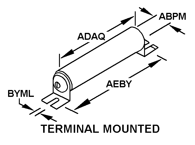 TERMINAL MOUNTED style nsn 5905-01-327-6406