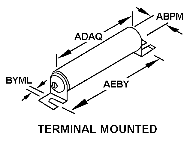 TERMINAL MOUNTED style nsn 5905-01-327-6406