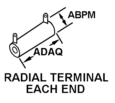 RADIAL TERMINAL EACH END style nsn 5905-00-199-3897