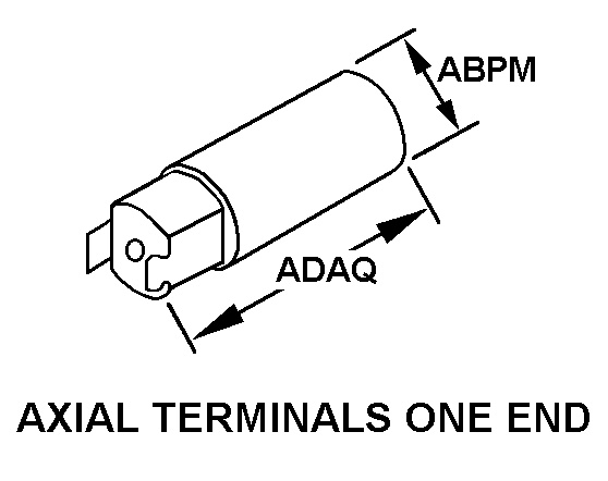 AXIAL TERMINALS ONE END style nsn 5905-00-886-8136