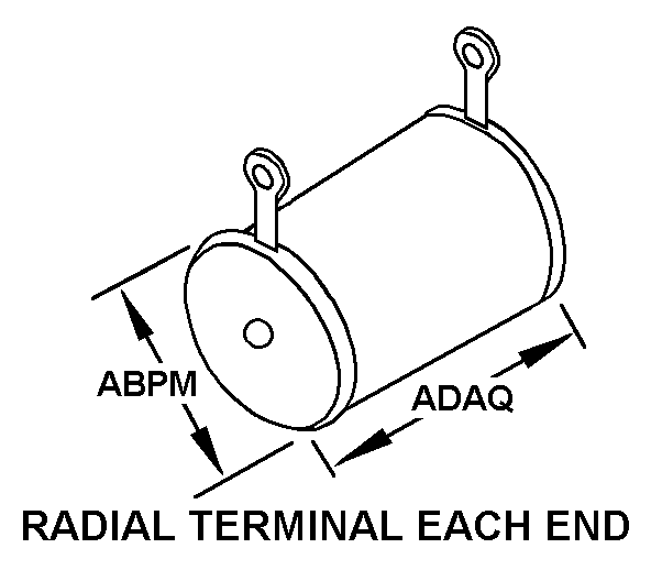 RADIAL TERMINAL EACH END style nsn 5905-00-100-4756