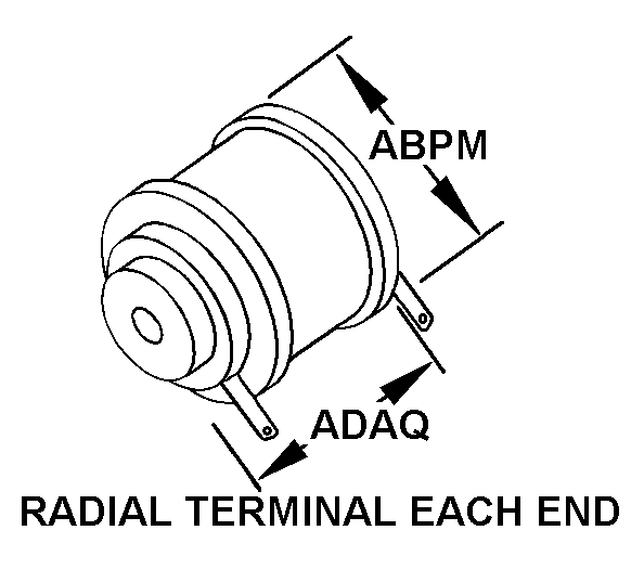 RADIAL TERMINAL EACH END style nsn 5905-00-642-1972