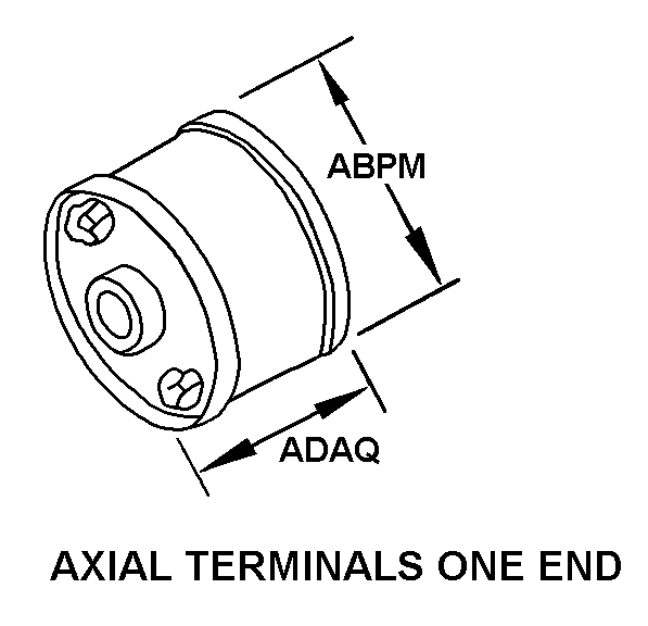 AXIAL TERMINALS ONE END style nsn 5905-01-249-7009