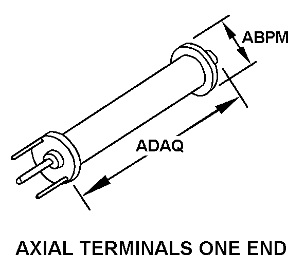 AXIAL TERMINALS ONE END style nsn 5905-00-928-8020