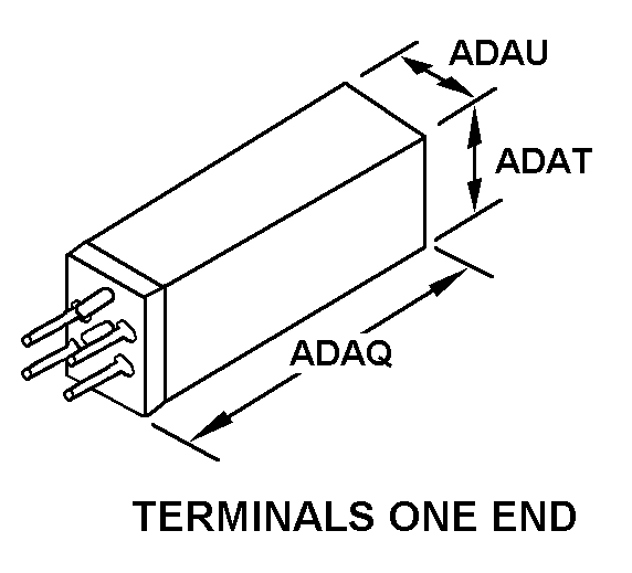 TERMINALS ONE END style nsn 5905-00-196-2781