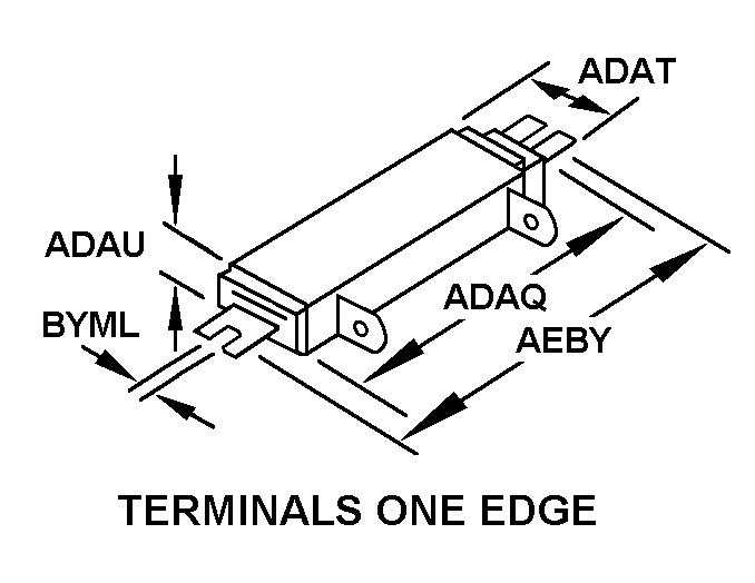 TERMINALS ONE EDGE style nsn 5905-00-492-1956