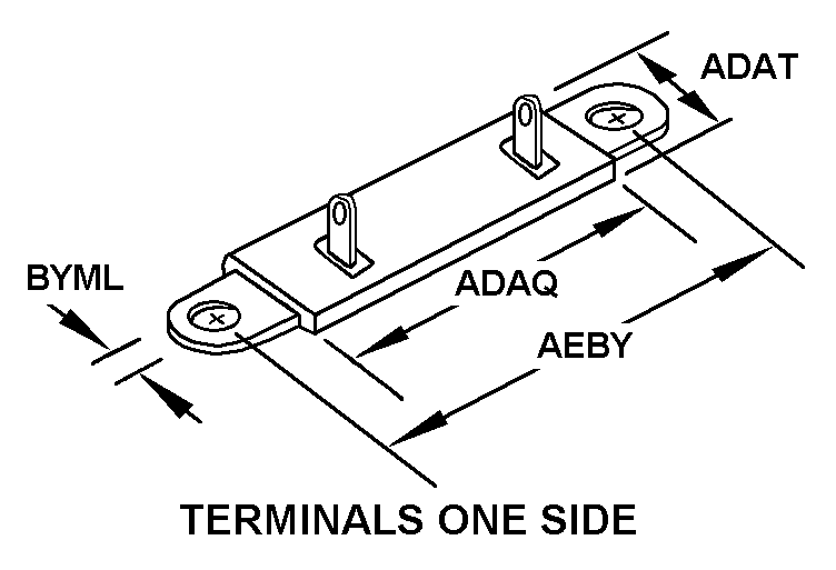 TERMINALS ONE SIDE style nsn 5905-00-077-8508