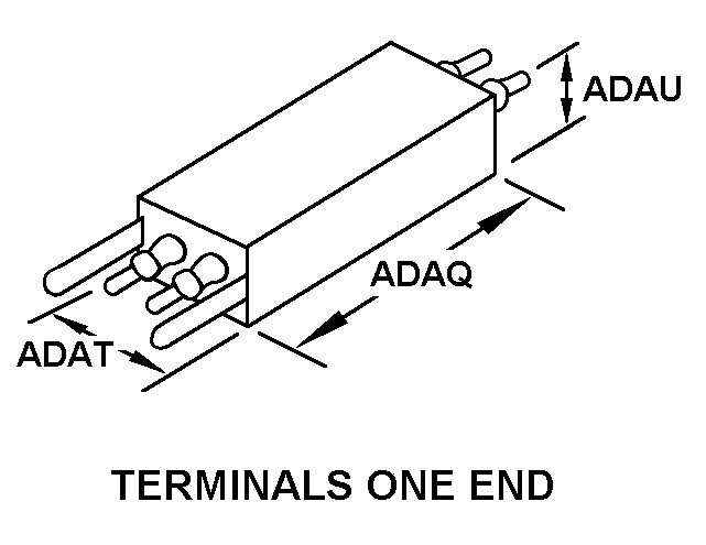 TERMINALS ONE END style nsn 5905-00-147-5256