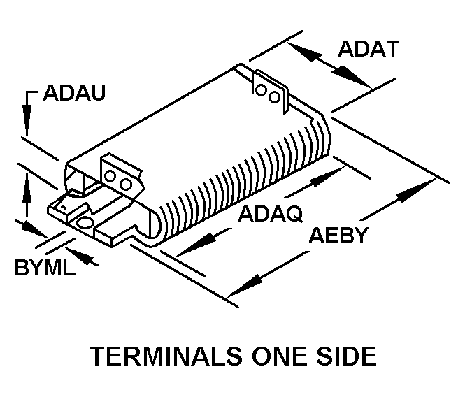 TERMINALS ONE SIDE style nsn 5905-00-854-7795