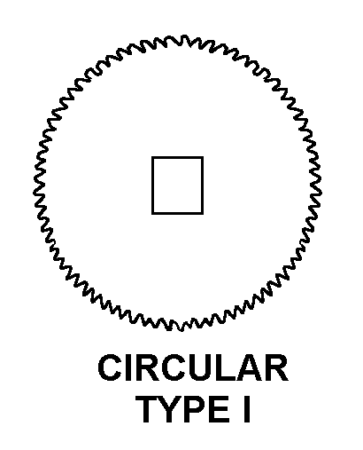 CIRCULAR TYPE I style nsn 6515-01-501-1196