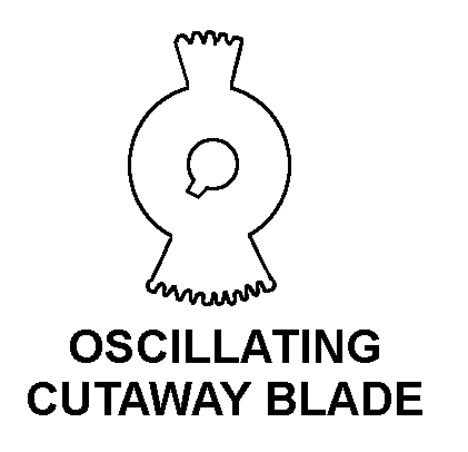 OSCILLATING CUTWAY BLADE style nsn 6515-01-279-9634