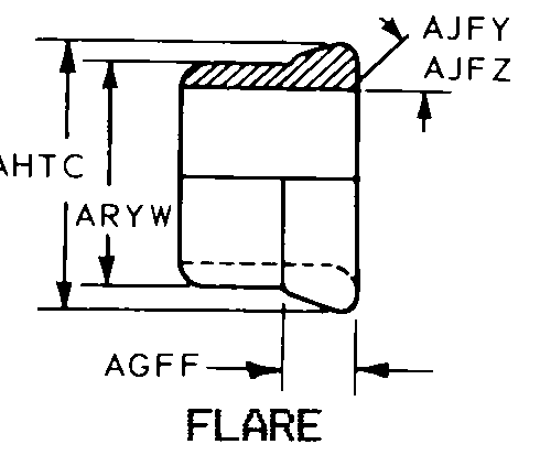 FLARE style nsn 4730-00-204-1961