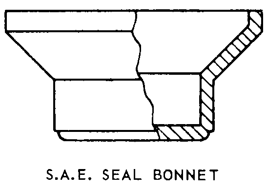 S.A.E. SEAL BONNET style nsn 4730-00-222-1857