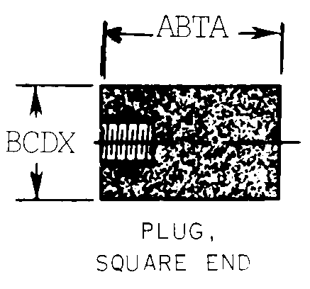 PLUG, SQUARE END style nsn 5130-01-008-9551