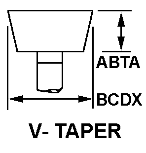 V-TAPER style nsn 5130-00-555-3464