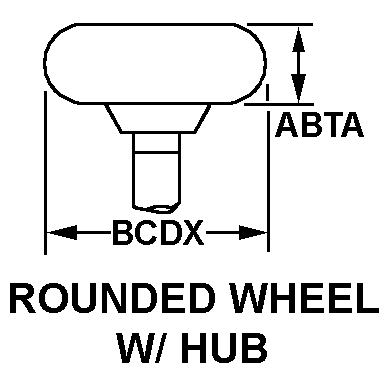 ROUNDED WHEEL W/HUB style nsn 6520-00-203-4620