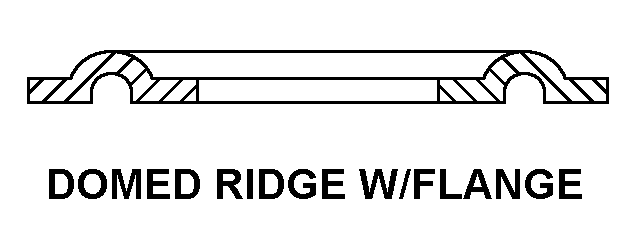 DOMED RIDGE W/ FLANGE style nsn 5325-01-423-0288