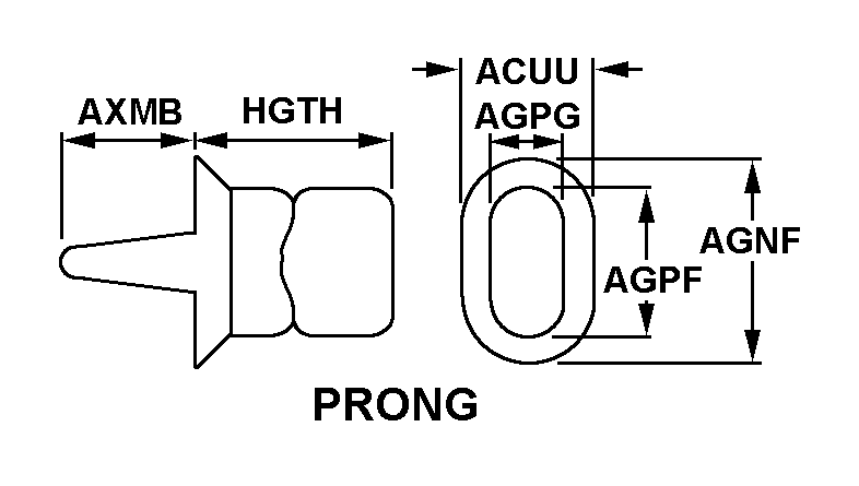 PRONG style nsn 5325-00-489-5014