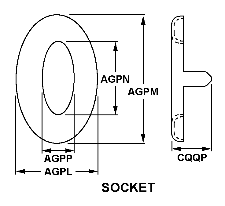 SOCKET style nsn 5325-01-411-2360