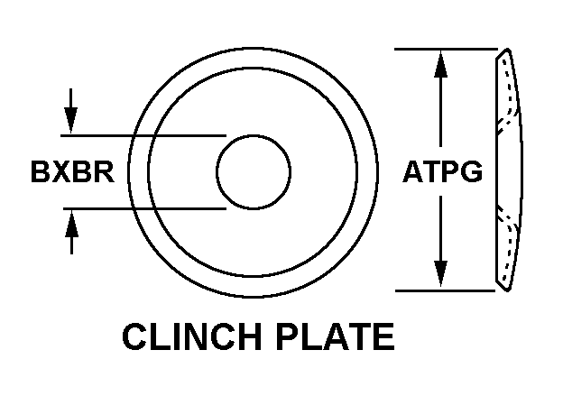 CLINCH PLATE style nsn 5325-01-051-2780