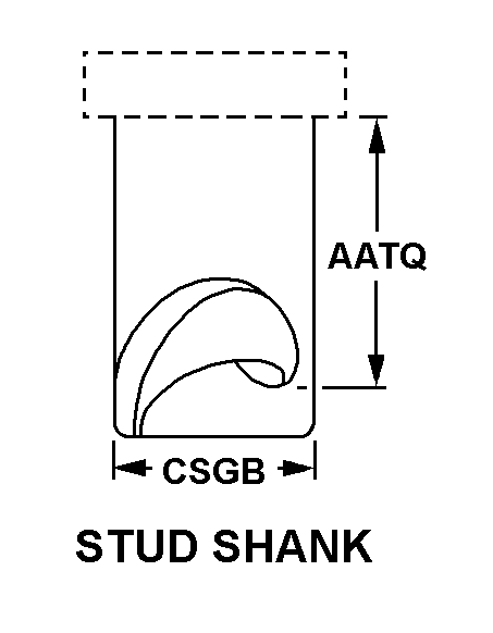 STUD SHANK style nsn 5325-01-023-1737