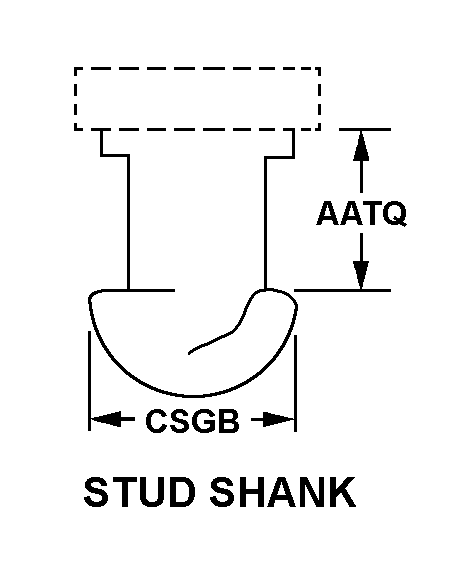 STUD SHANK style nsn 5325-01-190-7659