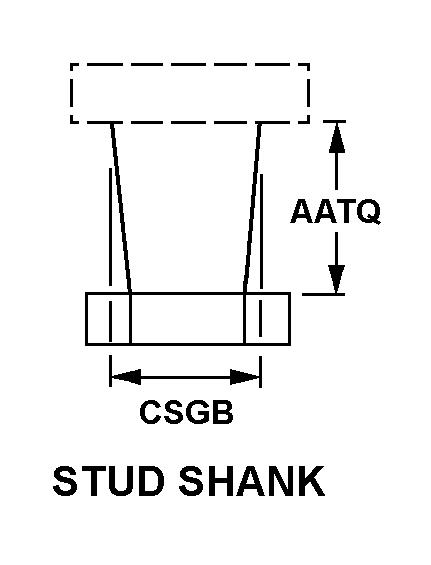 STUD SHANK style nsn 5325-00-298-6557