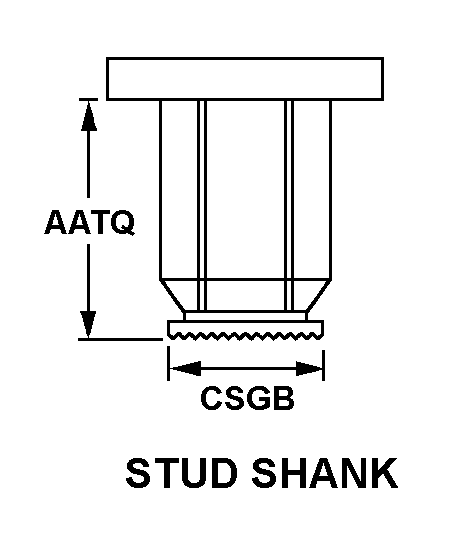 STUD SHANK style nsn 5325-01-411-2372