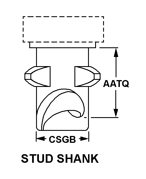 STUD SHANK style nsn 5325-01-095-4693