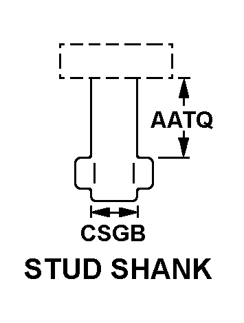 STUD SHANK style nsn 5325-01-023-1737