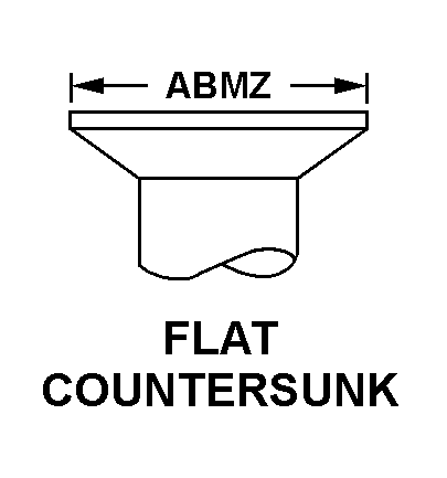 FLAT COUNTERSUNK style nsn 5325-01-241-5176