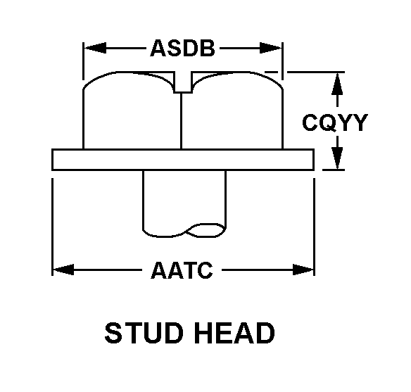 STUD HEAD style nsn 5325-00-290-8028