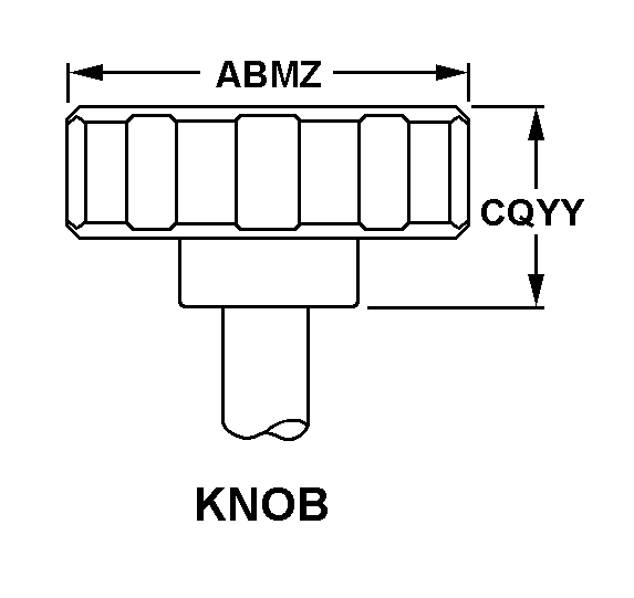 KNOB style nsn 5325-00-104-7991