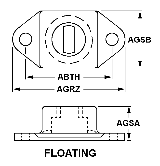 FLOATING style nsn 5325-00-058-2505