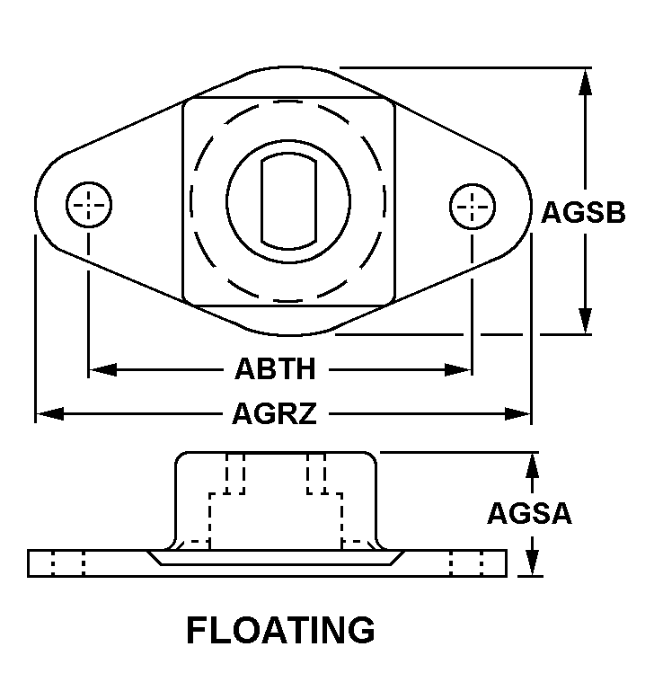 FLOATING style nsn 5325-00-058-2505