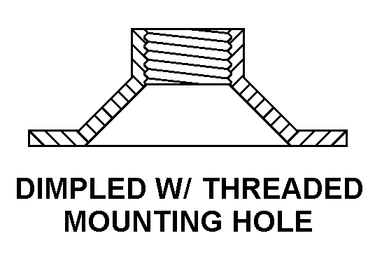 DIMPLED W/THREADED MOUNTING HOLE style nsn 5325-01-469-9914