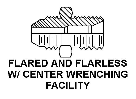 FLARED AND FLARELESS W/ CENTER WRENCHING FACILITY style nsn 4730-00-177-0611