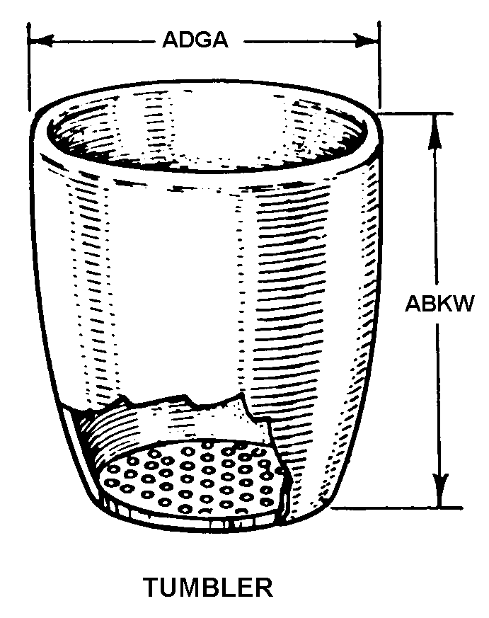 TUMBLER style nsn 6640-00-419-2000